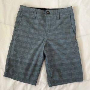 Volcom boys quick dry shorts size 24, blue-gray